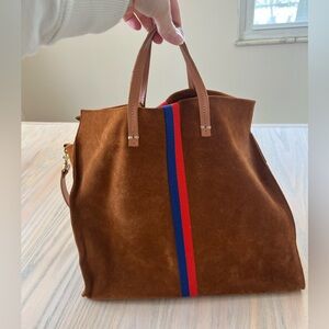 Clare V suede tote bag